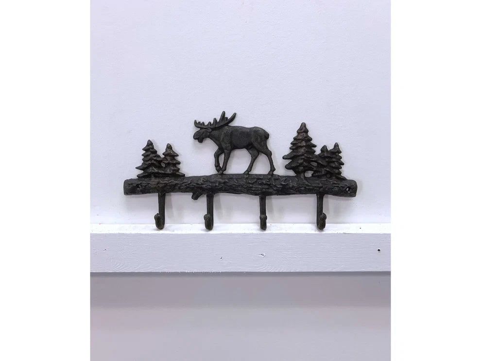 Moose cast iron hook - Métal
