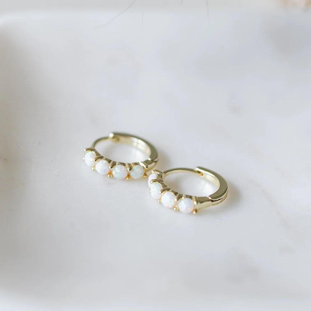 Boucles d'oreilles Opal kiss - Or