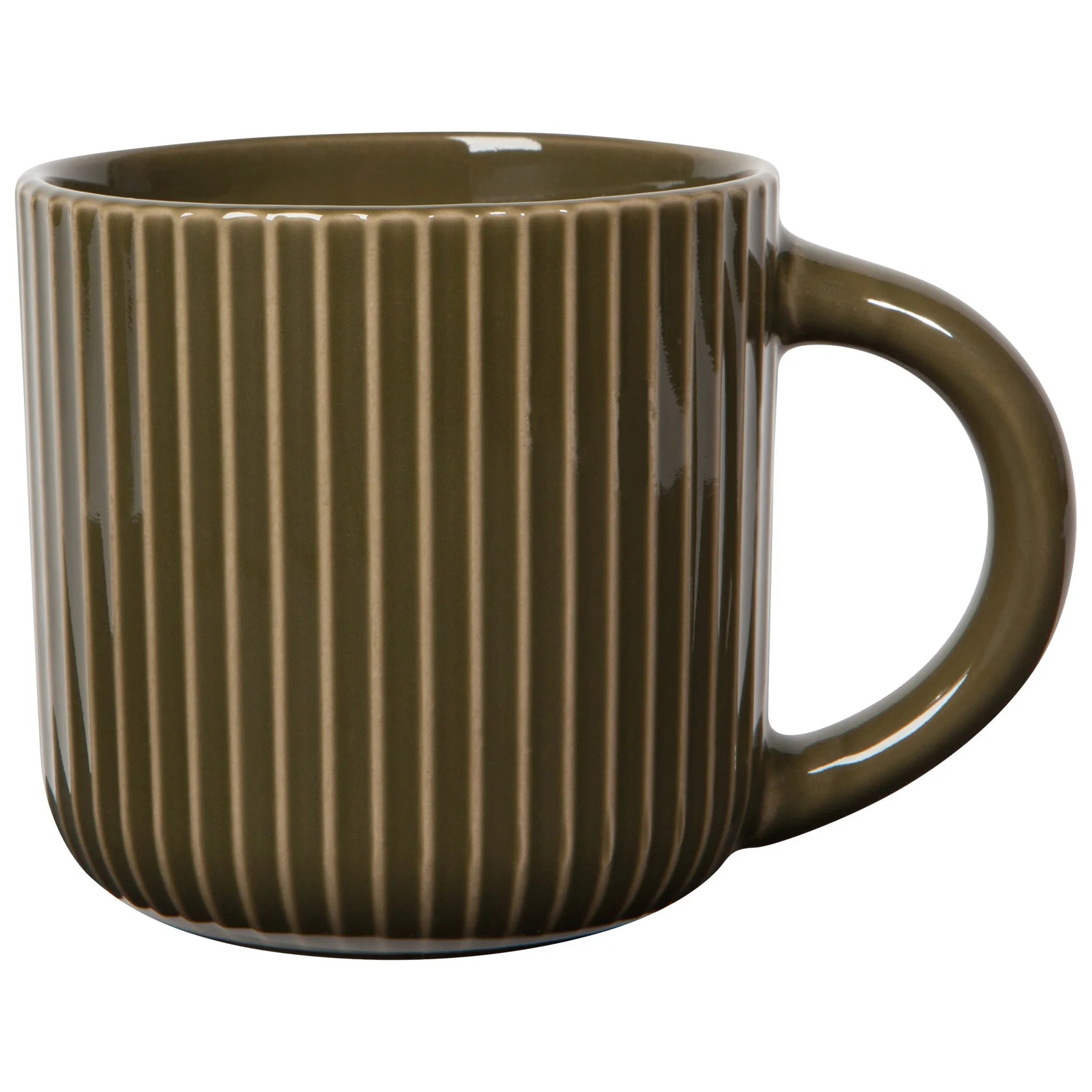 Tasse cannelée - Branche d'olivier