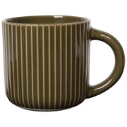 Tasse cannelée - Branche d'olivier
