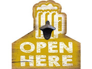 Open here bottle opener - Bois