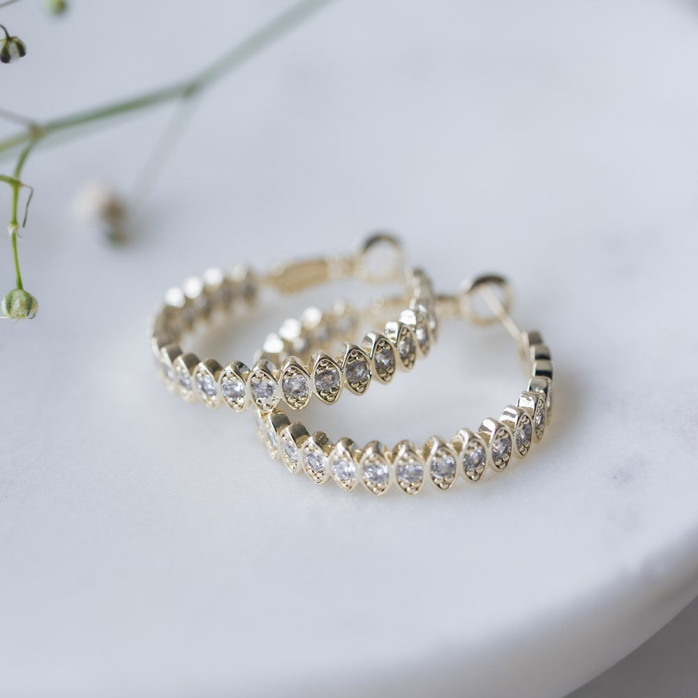 Boucles d'oreilles Front & Centre - Or