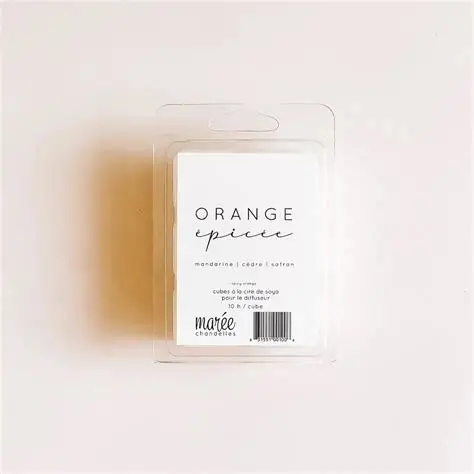 Cubes de cire de soya - Orange épicée