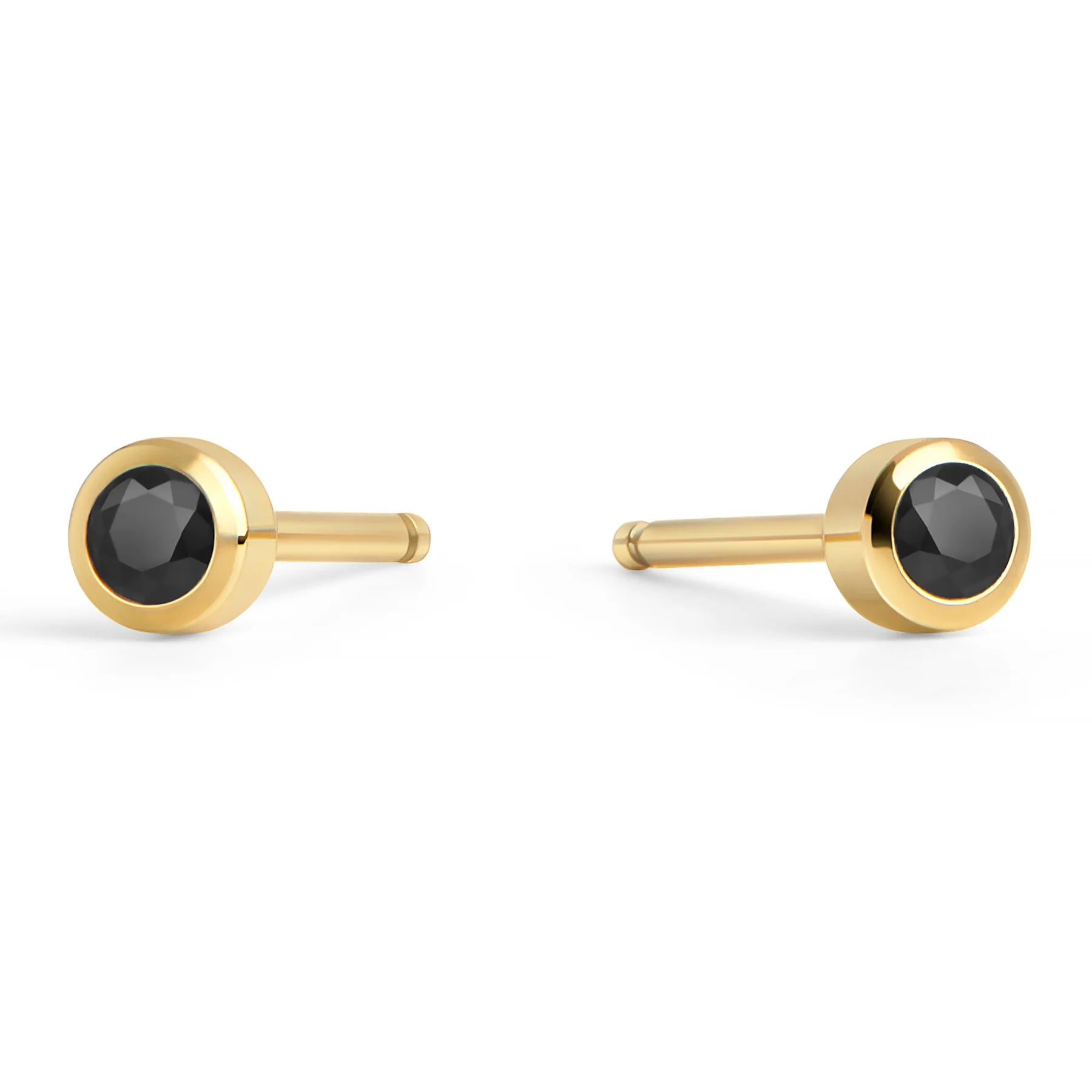 Boucles fixes Jupiter - Or et noir