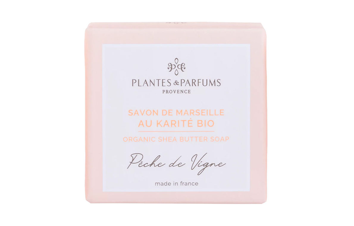 Savon de Marseille au karité bio - Pêche de vigne