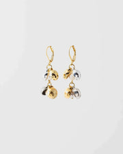 Boucles d'oreilles Pérelle - Or et Argent