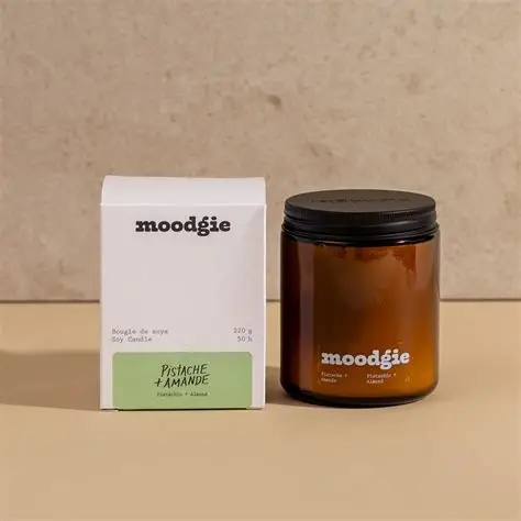 Chandelle de soya - Pistache + Amande