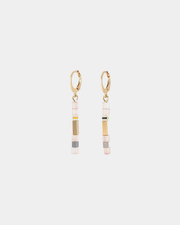 Boucles d'oreilles Eoline - Deux tons - Pivoine