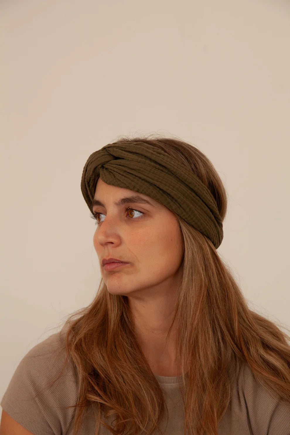 Bandeau torsadé - Vert louvre