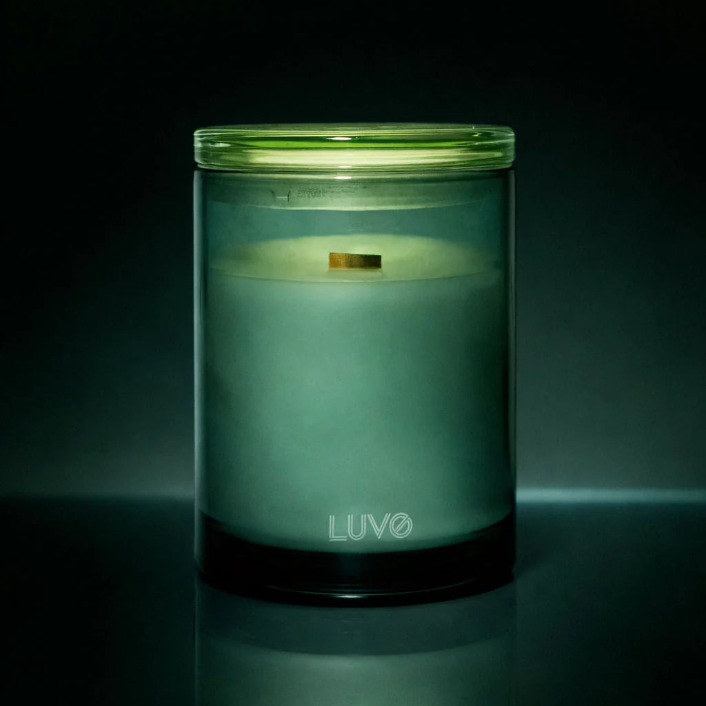 Chandelle parfumée à mèche en bois - Poire et magnolia