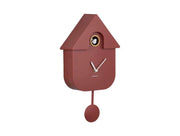 Horloge coucou moderne - Rouge ocre