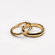 Bague Gemini stackable - Or