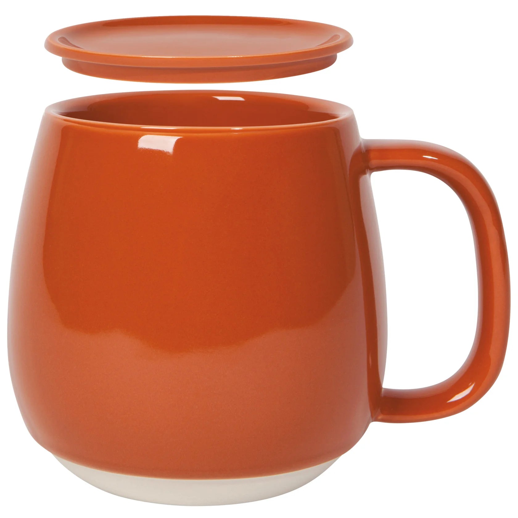 Tasse avec couvercle - Terracotta