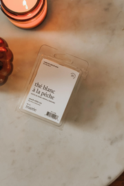 Cubes de cire de soya - Thé blanc à la pêche