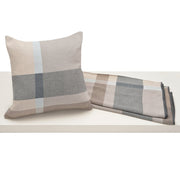 Coussin 20x20 - Plaid gris