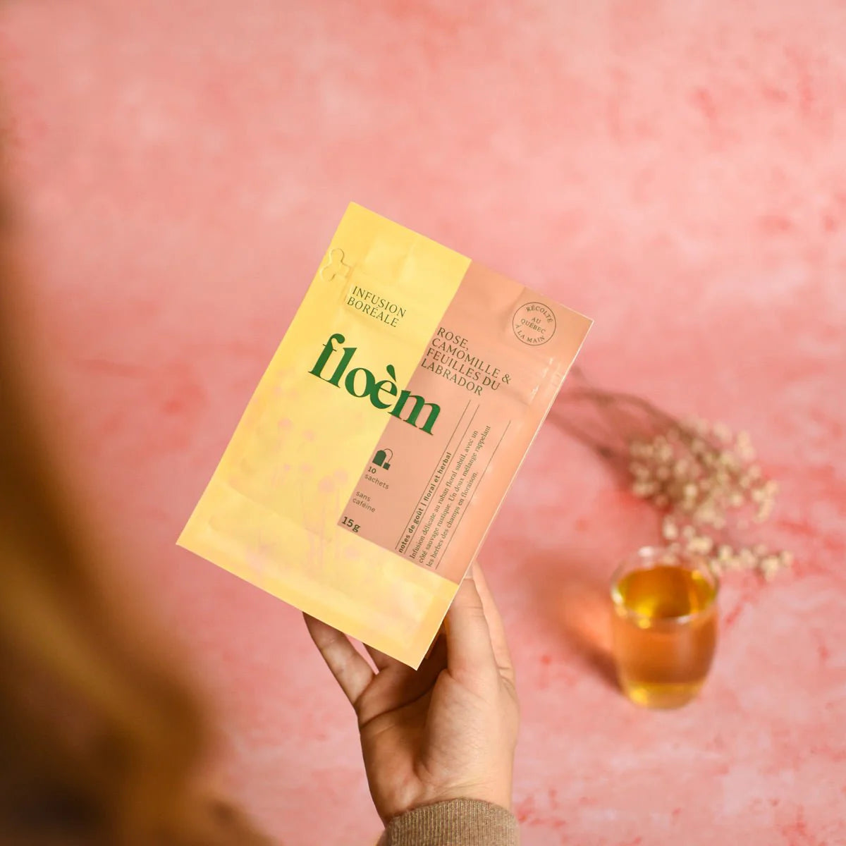 Tisane en sachets - Rose, camomille & feuilles du Labrador