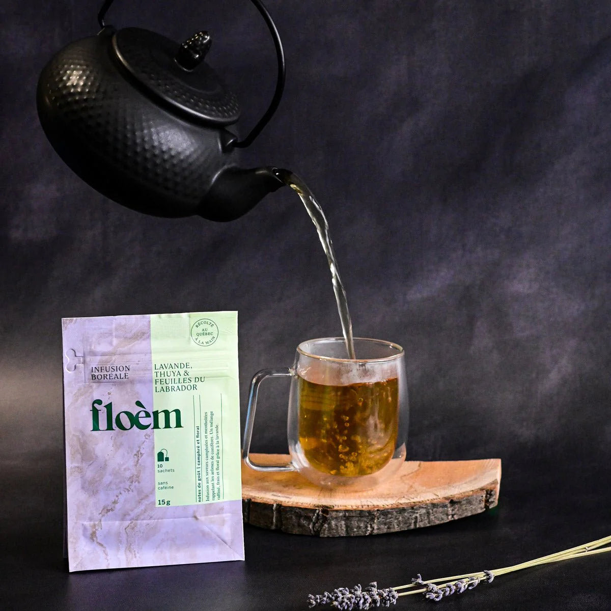 Tisane en sachets - Lavande, thuya & feuilles du Labrador