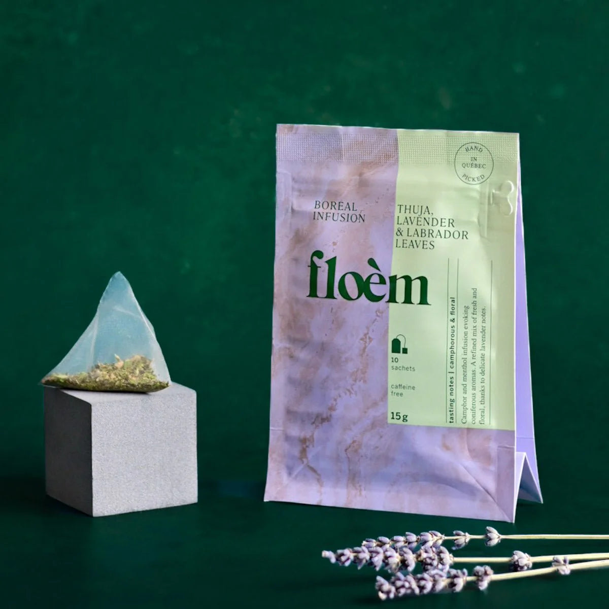 Tisane en sachets - Lavande, thuya & feuilles du Labrador