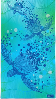 Serviette de plage en microfibre XL - Les tortues de mer