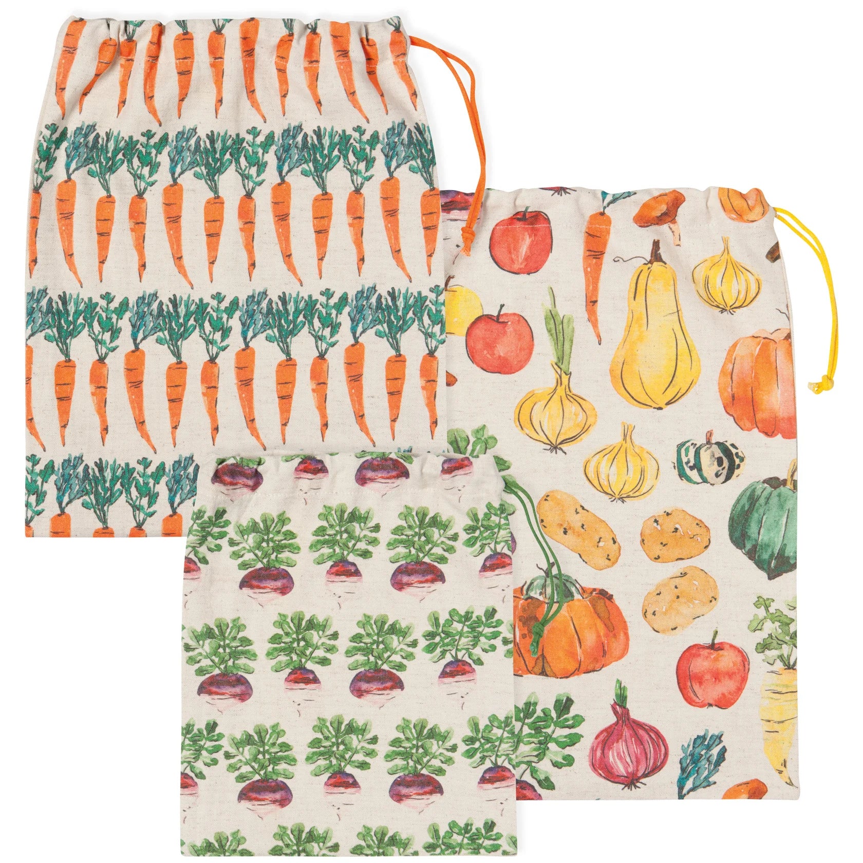 Ensemble de 3 sacs à fruits et légumes