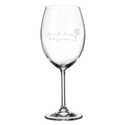 Verre gravé (vin 20 oz) - You will always be my forever
